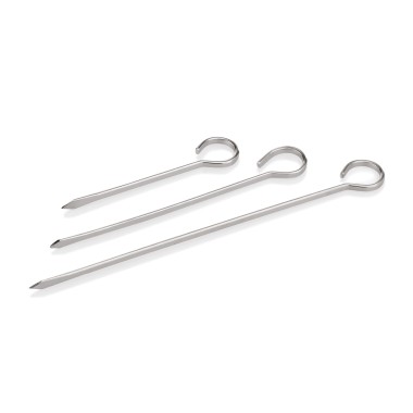 WAS - Pics brochettes à viande acier par 12  -  12 Lots