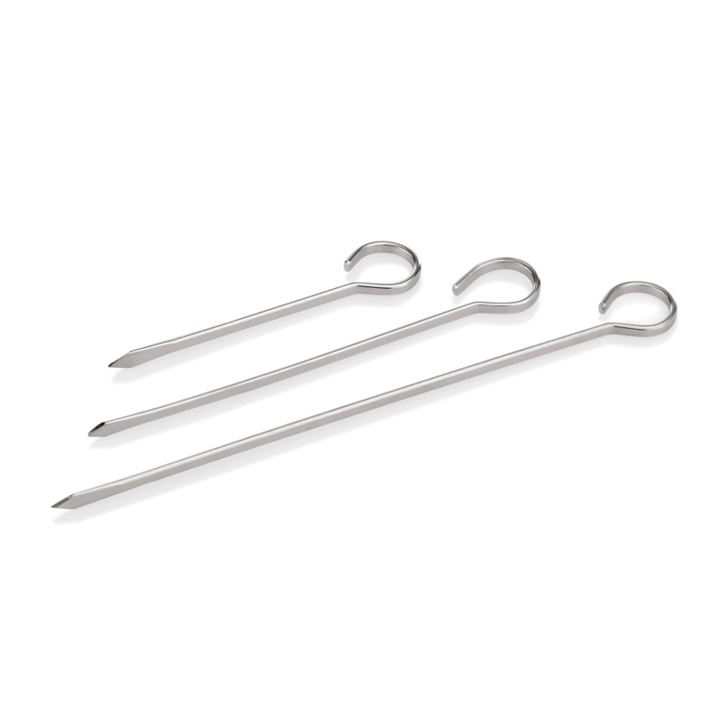 WAS - Pics brochettes à viande acier par 12  -  12 Lots