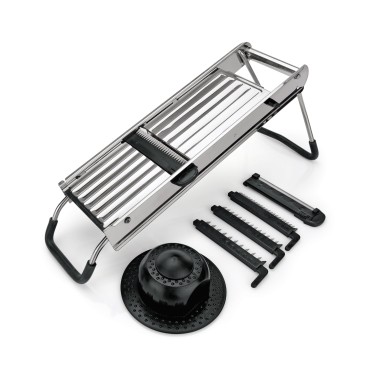 WAS - Mandoline acier 3 inserts- 36 x 12.5 cm