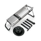 WAS - Mandoline acier 3 inserts- 36 x 12.5 cm