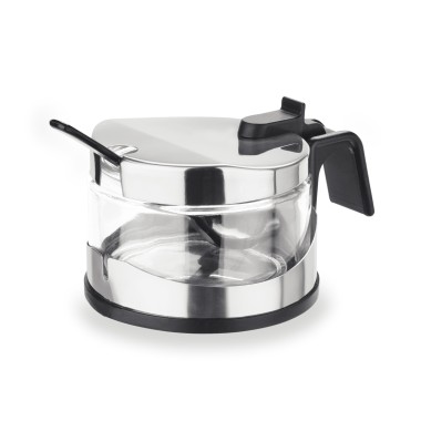 WAS - Ensemble pot et cuillère à parmesan ou confiture