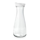 WAS - Carafe verre à couvercle blanc 1l - Lot 12