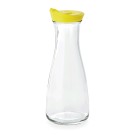 WAS - Carafe verre à couvercle jaune 1l - Lot 12
