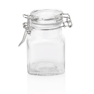 WAS - Bocal base carrée avec joint caoutchouc 100ml