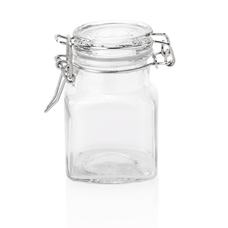 WAS - Bocal base carrée avec joint caoutchouc 100ml