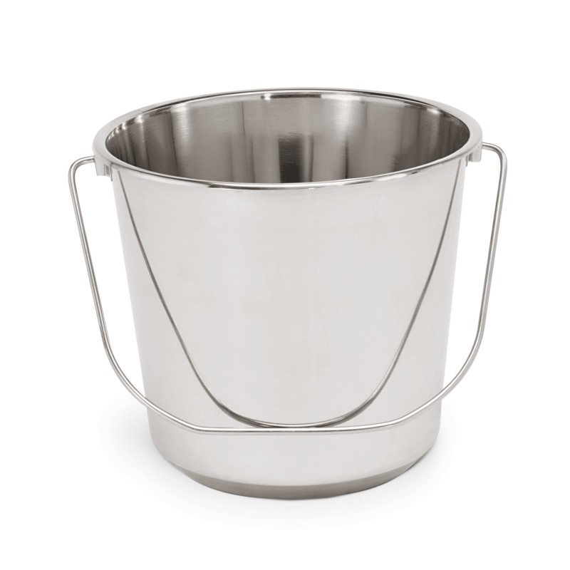 WAS - Seau à glace acier chromé 14l- anse