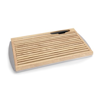 Planche à pain avec bac à miettes en bois - 48 x 25.5 x 3.5 cm - WAS