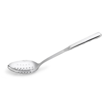 WAS - Cuillère de service à trous en acier poli - 31cm