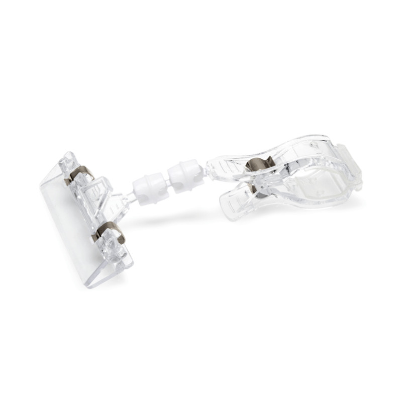 WAS - Porte-cartes à clip 8cm plastique