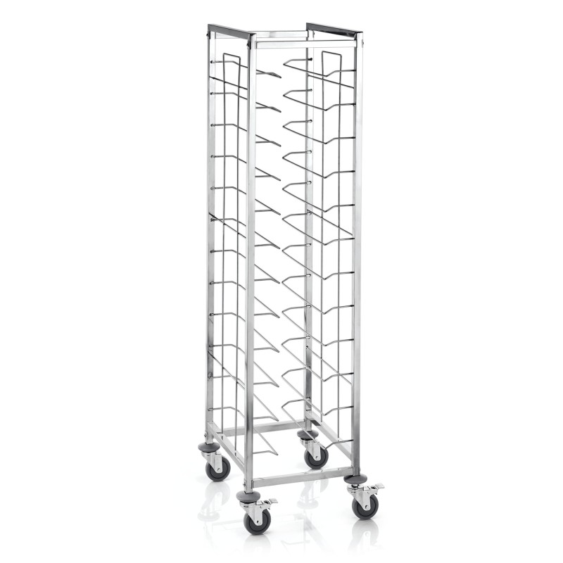 WAS - Chariot à glissières 4roues pivo. acier- 53 x 42 x 181 cm