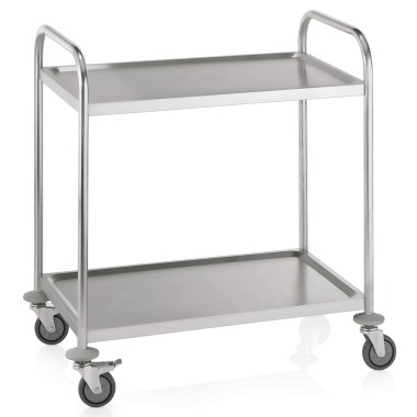 WAS - Chariot de service 2 étagères- 85 x 53 x 95 cm