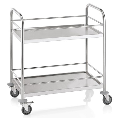 WAS - Chariot de service 2 niveaux- 85 x 53 x 95 cm