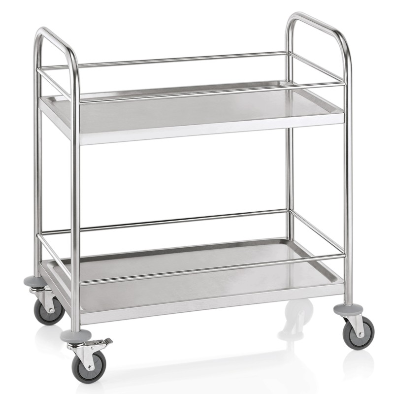 WAS - Chariot de service 2 niveaux- 85 x 53 x 95 cm