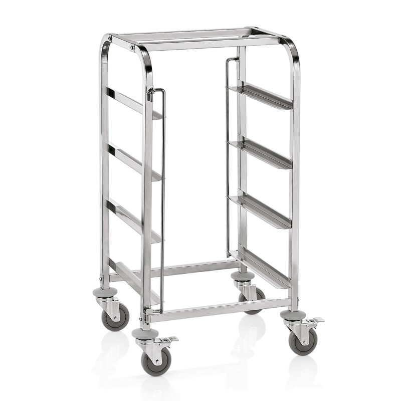 WAS - Chariot de transport 4 roues - 56 x 56 x 106 cm