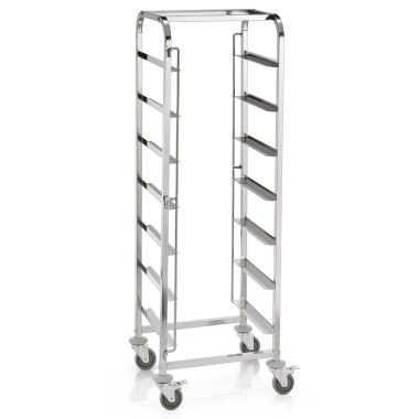 WAS - Chariot de transport 2 freins - 56 x 56 x 171 cm