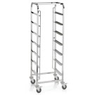 WAS - Chariot de transport 2 freins - 56 x 56 x 171 cm