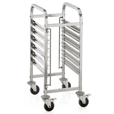 WAS - Chariot à plateau à glissières GN - 55 x 38 x 96 cm