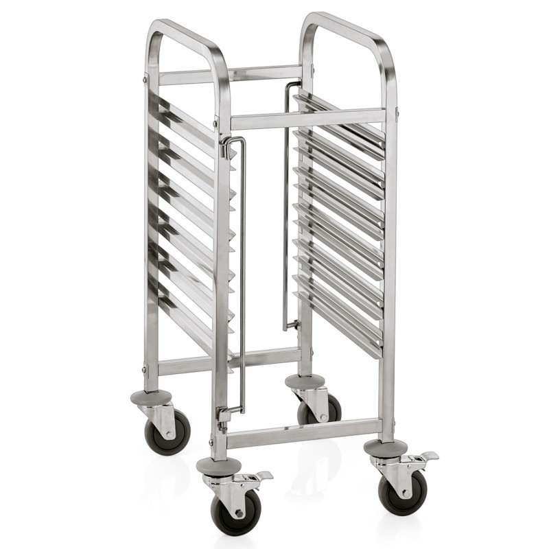 WAS - Chariot à plateau à glissières GN - 55 x 38 x 96 cm