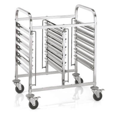 WAS - Chariot à glissières 4 roulettes GN - 55 x 74 x 100 cm