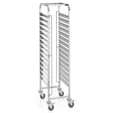 WAS - Chariot à glissières porte-plats GN - 55 x 38 x 171 cm