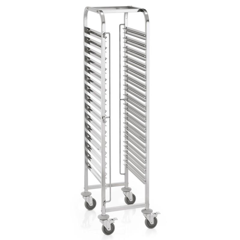 WAS - Chariot à glissières porte-plats GN - 55 x 38 x 171 cm