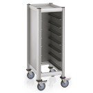 WAS - Chariot porte plateaux GN alu. - 60.5 x 44.5 x 125 cm