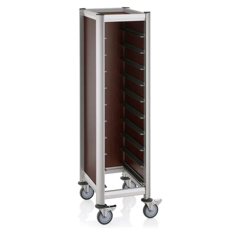 WAS - Chariot de service 10 plateaux GN - 60.5 x 44.5 x 165 cm