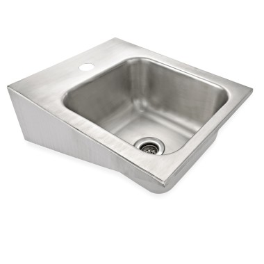WAS - Lavabo à mains acier - 42 x 32.5 x 16.5 cm