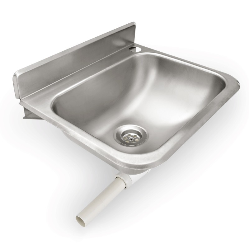 WAS - Lavabo à mains acier - 30.5 x 37.5 x 18.5 cm