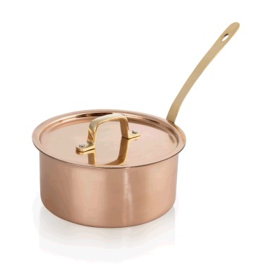 WAS -  Casserole laiton avec couvercle Ø16cm  1.7l
