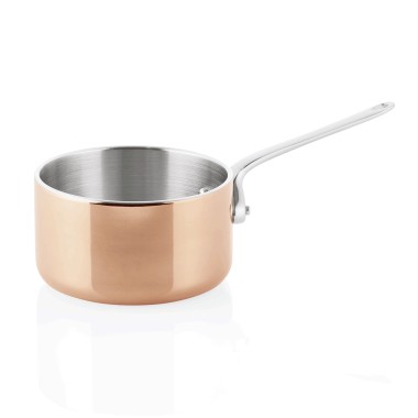 WAS - Mini casserole acier cuivre étamé 470ml Ø10cm