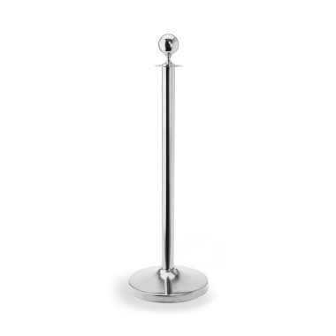 WAS - Pied pour porte affiche h95cm Ø32cm chromé