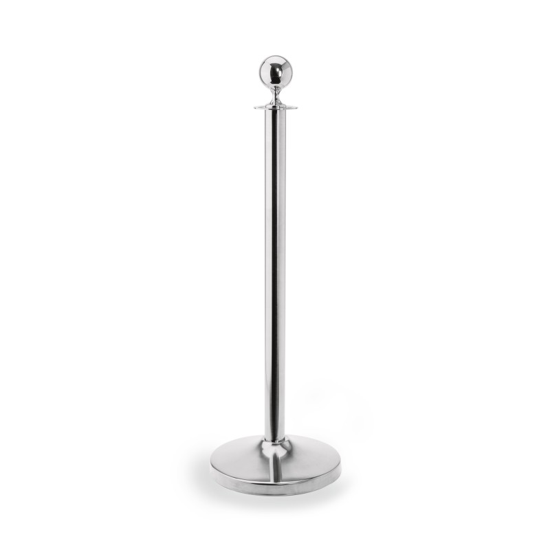 WAS - Pied pour porte affiche h95cm Ø32cm chromé