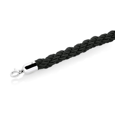 WAS - Cordon de sécurité  tressé noir 150cm Ø2.8cm