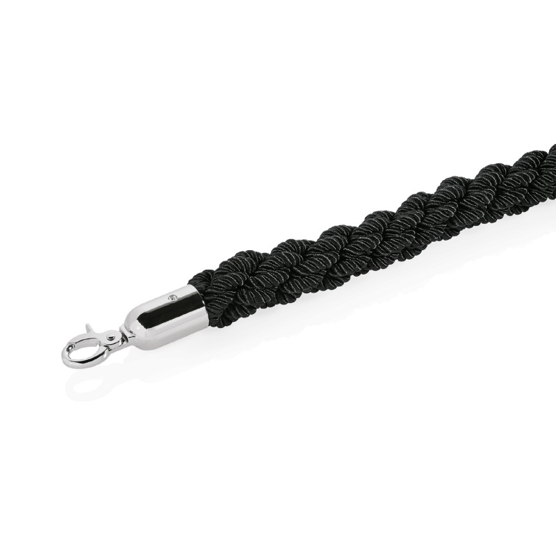 WAS - Cordon de sécurité  tressé noir 250cm Ø3.2cm
