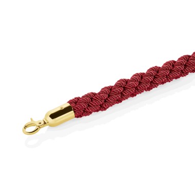 WAS -  Cordon de sécurité  tressé rouge 150cm Ø3.2cm
