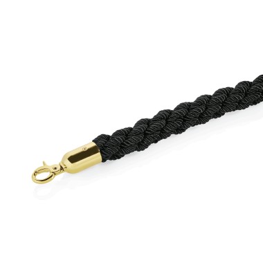 WAS - Cordon de sécurité  tressé noir 150cm Ø3.2cm