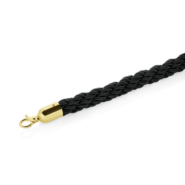 WAS - Cordon de sécurité  tressé noir 150cm Ø2.8cm