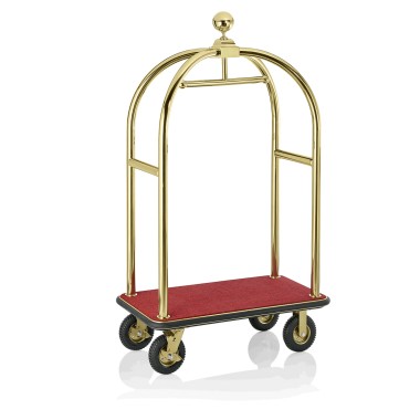 WAS - Chariot à bagages 2 roues fixes 113 x 62 x 191 cm