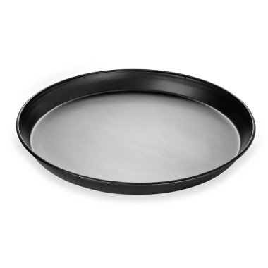 WAS - Plaque à pizza acier bleu à rebord Ø24cm