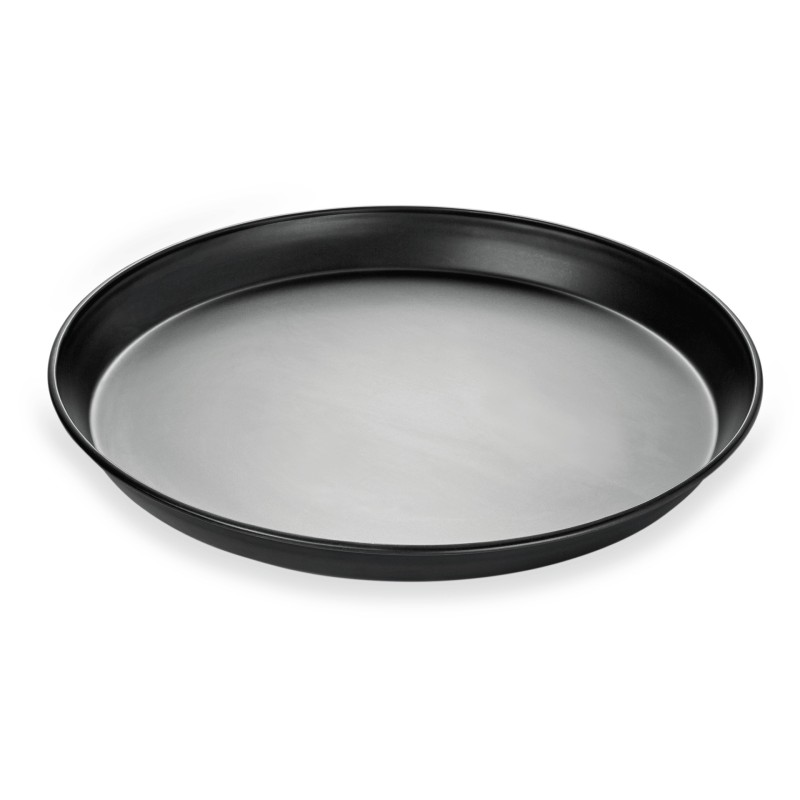 WAS - Plaque à pizza acier bleu à rebord Ø40cm
