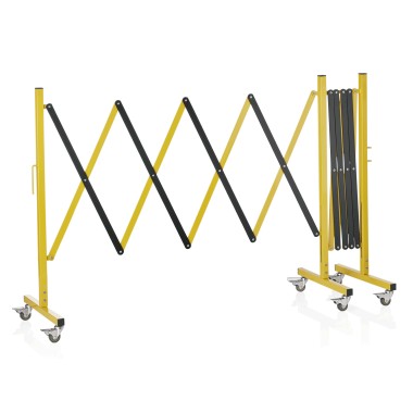 WAS - Barrière extensible aluminium 4m jaune et noir