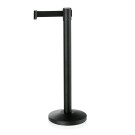 WAS - Poteau de délimitation pied Ø32cm sangle noir 200cm