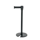 WAS - Poteau de délimitation pied Ø35cm sangle noir 200cm