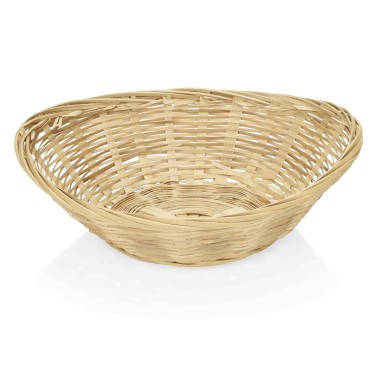 WAS -  Corbeille de table osier ovale 22 x 17.5 x 5 cm