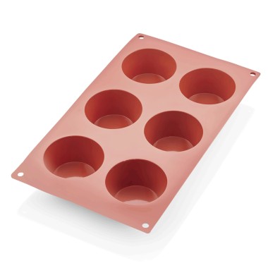 WAS - Moule silicone à muffin 6 parts