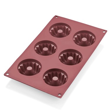 WAS - Moule silicone à mini Kouglof 6parts
