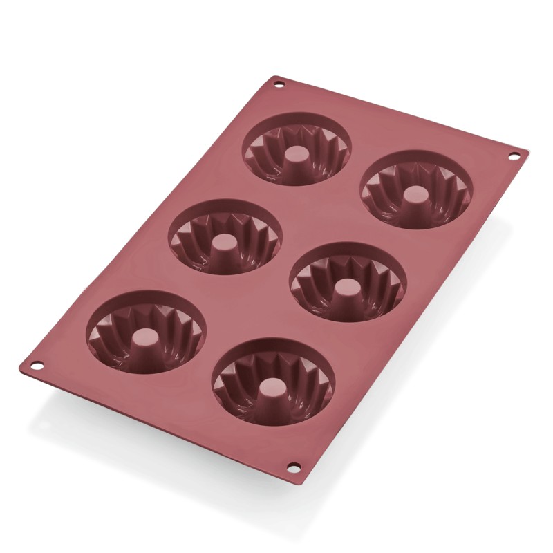 WAS - Moule silicone à mini Kouglof 6parts