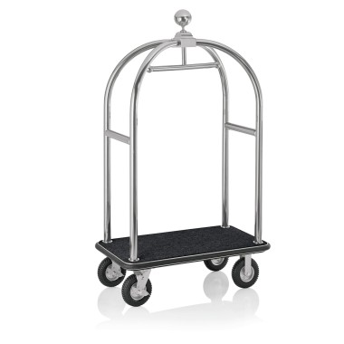 WAS - Chariot à bagages base noire - 113 x 62 x 191 cm