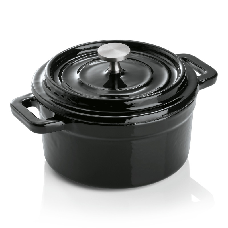 WAS - Cocotte fonte acier noire mini Ø10cm